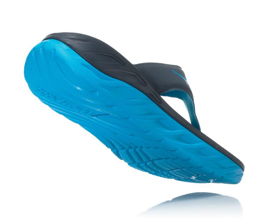 Hoka One One Womens Sandals - ORA Recovery Flip - Navy - VCBG21856